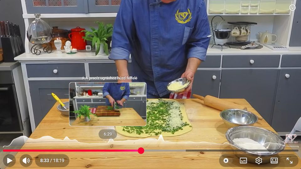 RG Konyhája receptek medvehagymás sajtos pogácsa videó