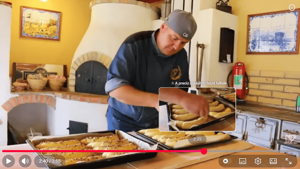 RG Konyhája Sajttal töltött kemencés kifli videó